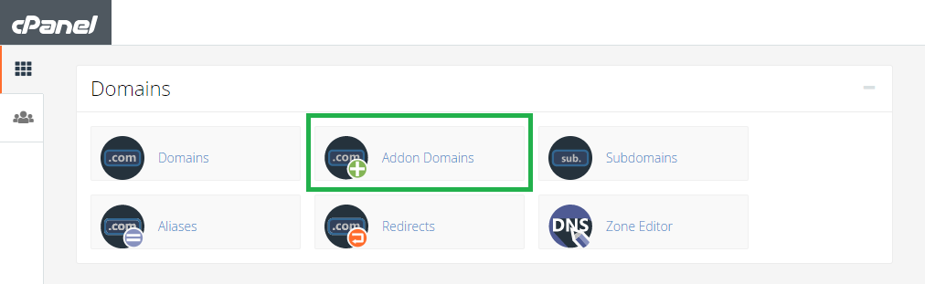 add on domain di cpanel