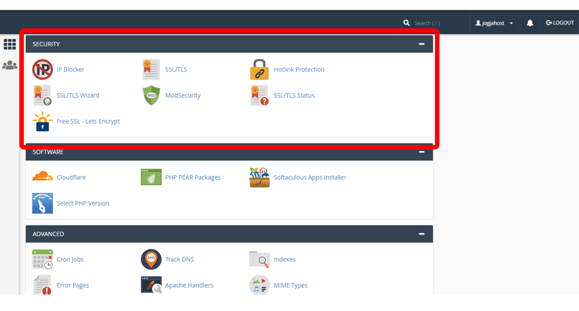 dashboard-cpanel