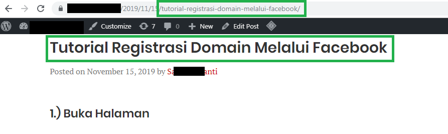 klik permalink