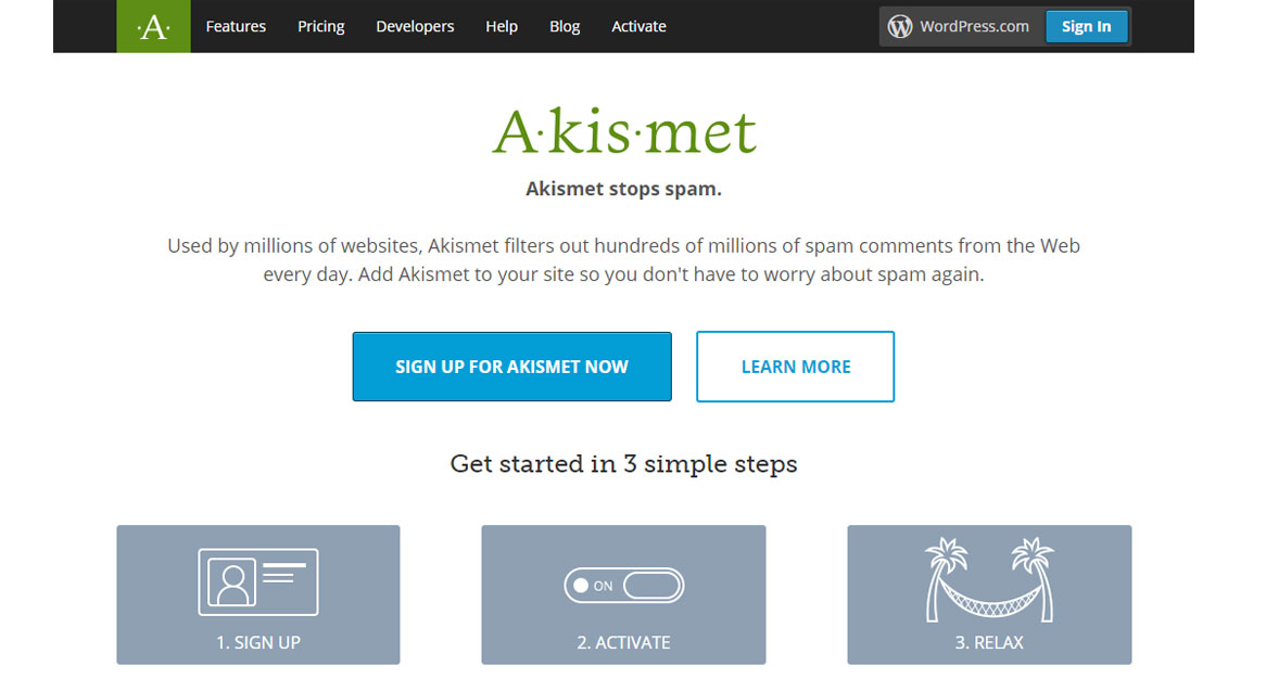 plugin anti spam akismet