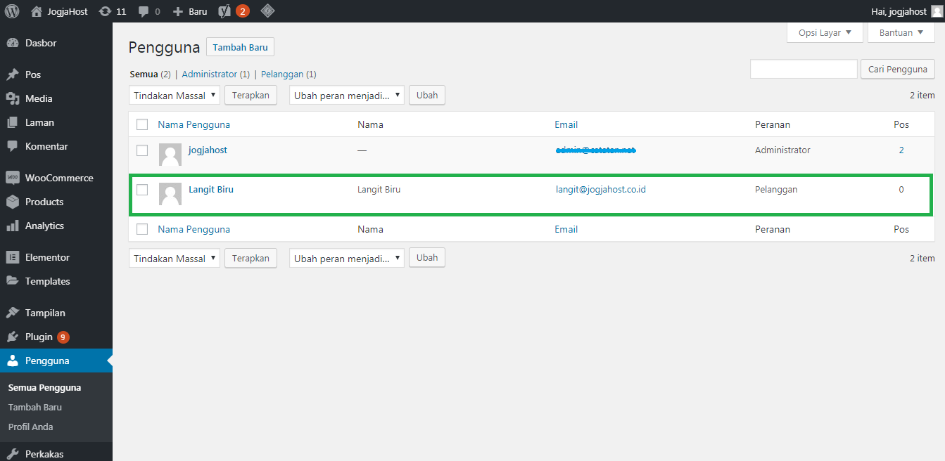 tambah pengguna baru